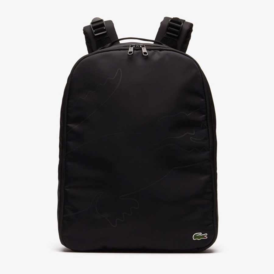 Balo Lacoste Oversized Croc Backpack Màu Đen