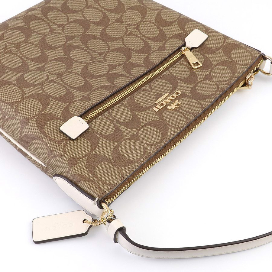 Túi Xách Coach Rowan Pile Bag Khaki Chalk Màu Nâu Nhạt