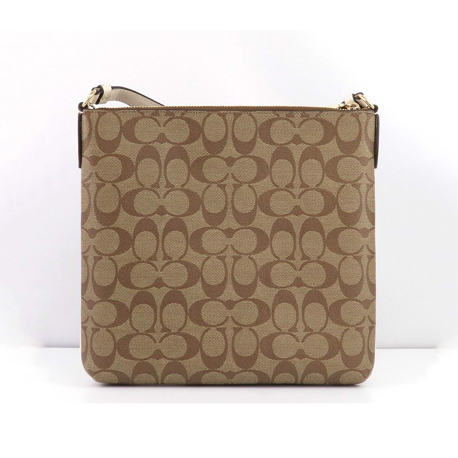 Túi Xách Coach Rowan Pile Bag Khaki Chalk Màu Nâu Nhạt