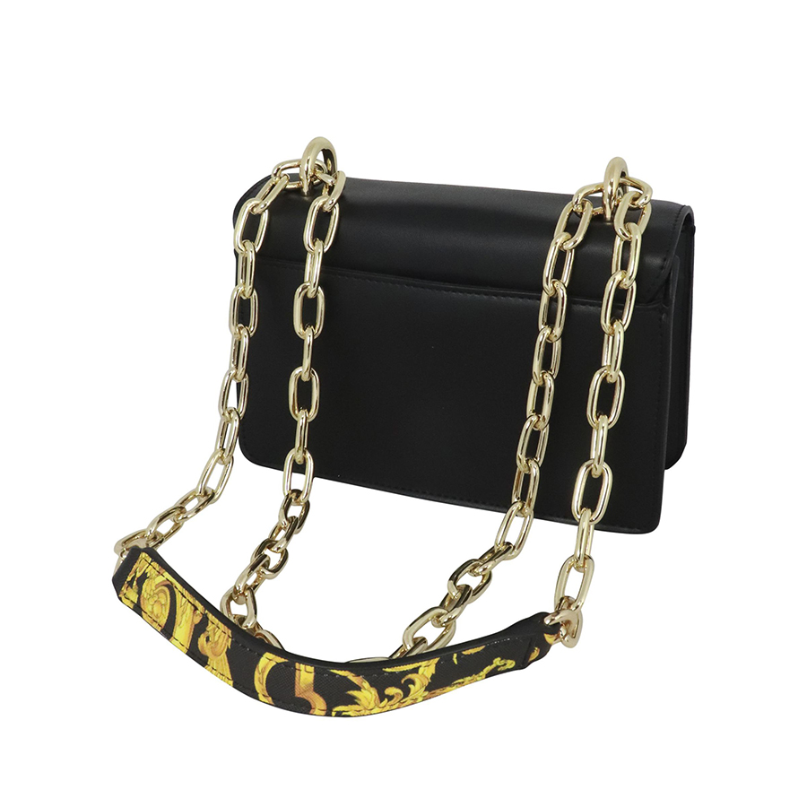 Túi Xách Versace Jeans Couture Shoulder Strap With Print Black Màu Đen Vàng