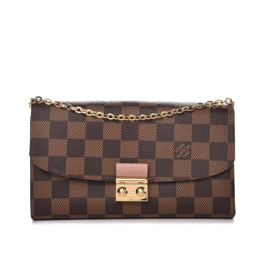 Túi Xách Nữ Louis Vuitton LV Croisette Chain Wallet Màu Nâu