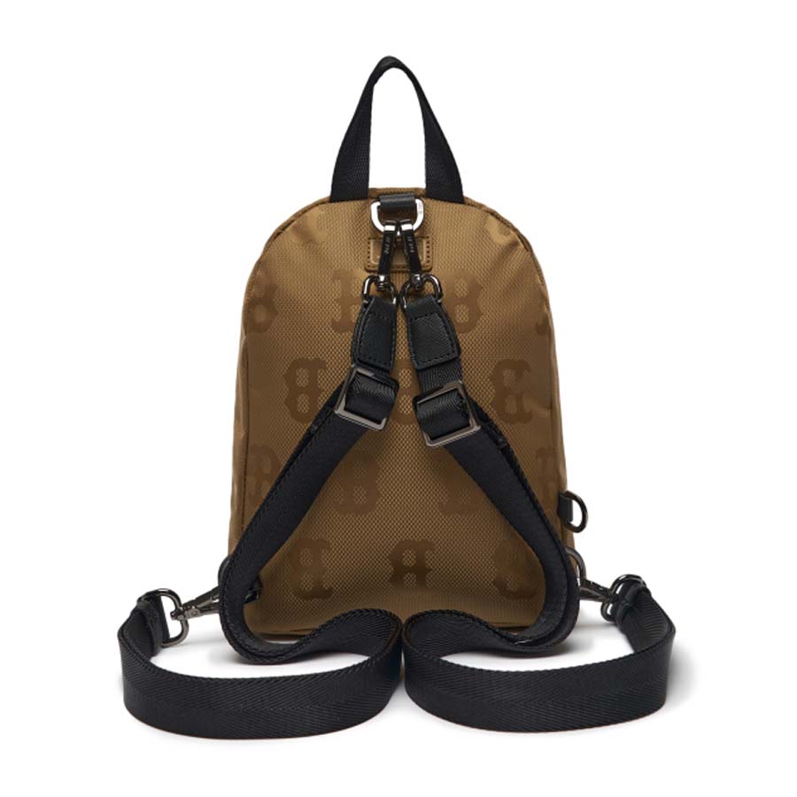 Balo MLB Monogram Nylon Jacquard Mini Backpack Boston Red Sox 3ABKS011N-43BGD