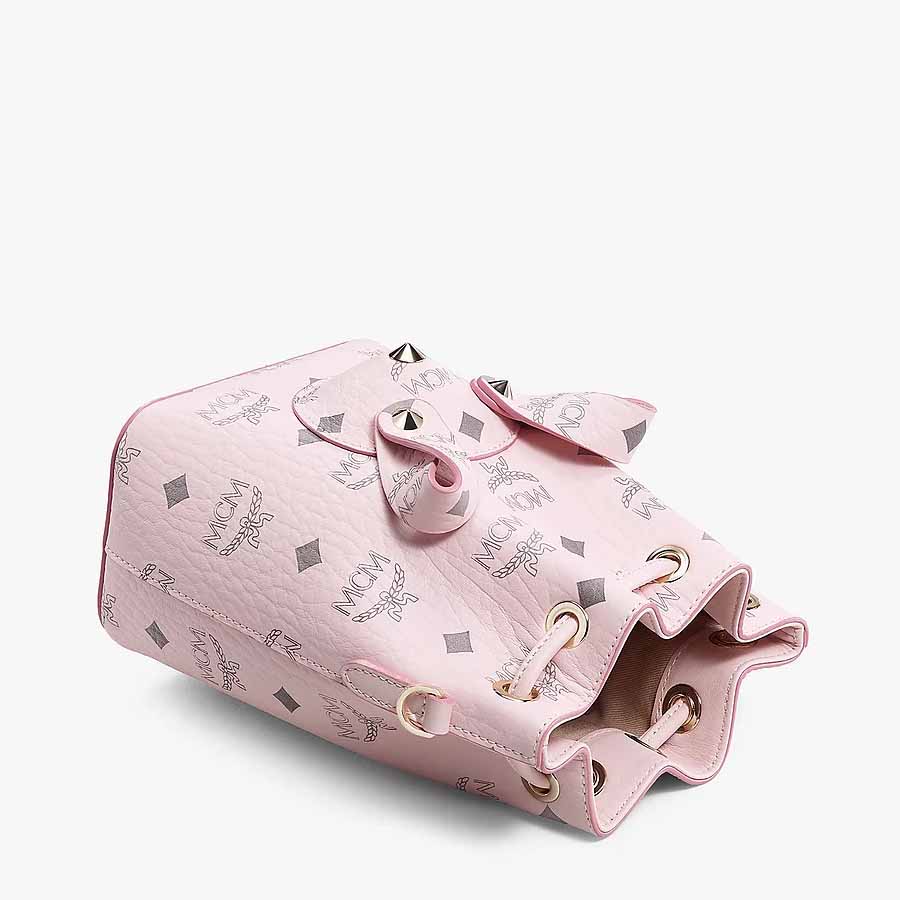 Túi Cầm Tay MCM Zoo Rabbit Bucket Bag In Visetos Pink Màu Hồng