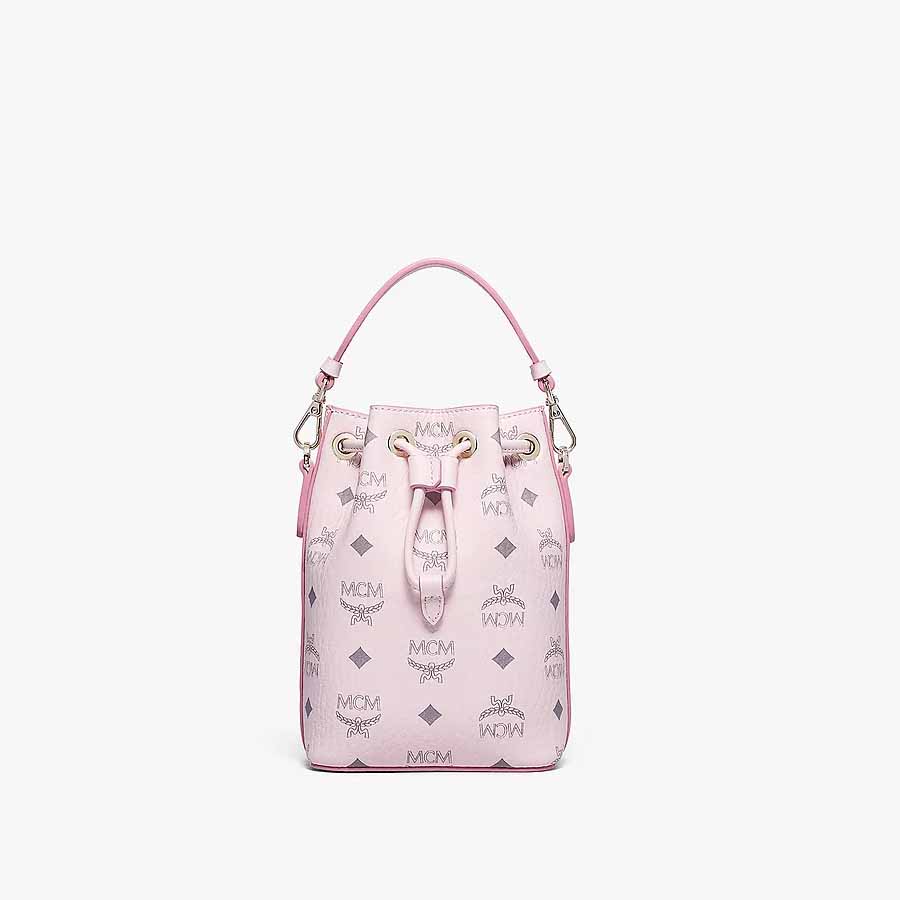 Túi Cầm Tay MCM Zoo Rabbit Bucket Bag In Visetos Pink Màu Hồng