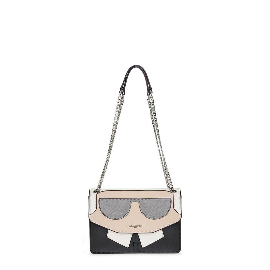 Túi Đeo Chéo Karl Lagerfeld Maybelle Choupette Flap Shoulder Bag Màu Đen Size 24