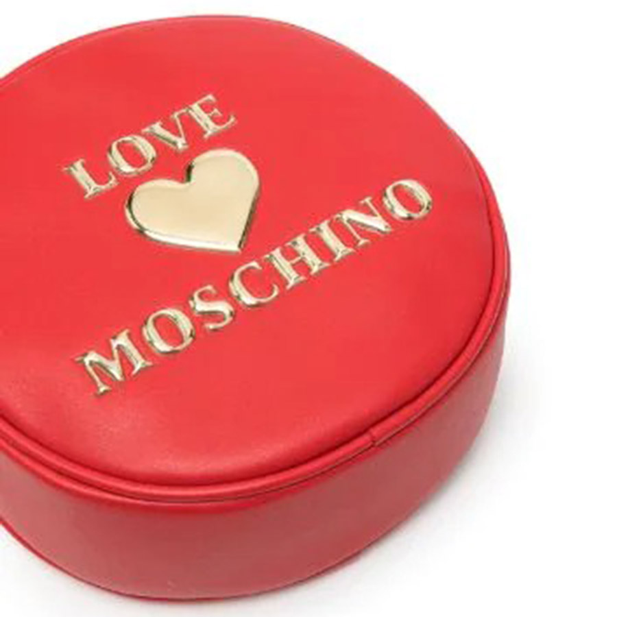 Túi Đeo Chéo Love Moschino Circular Crossbody Bag Màu Đỏ