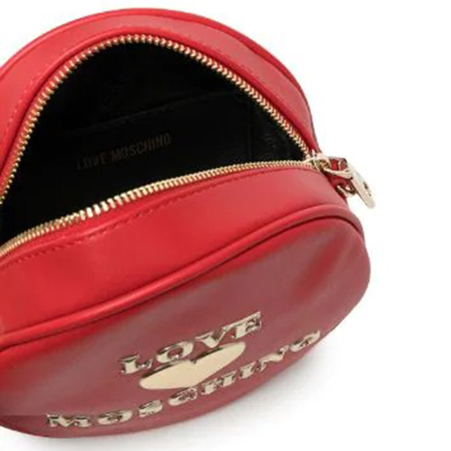 Túi Đeo Chéo Love Moschino Circular Crossbody Bag Màu Đỏ