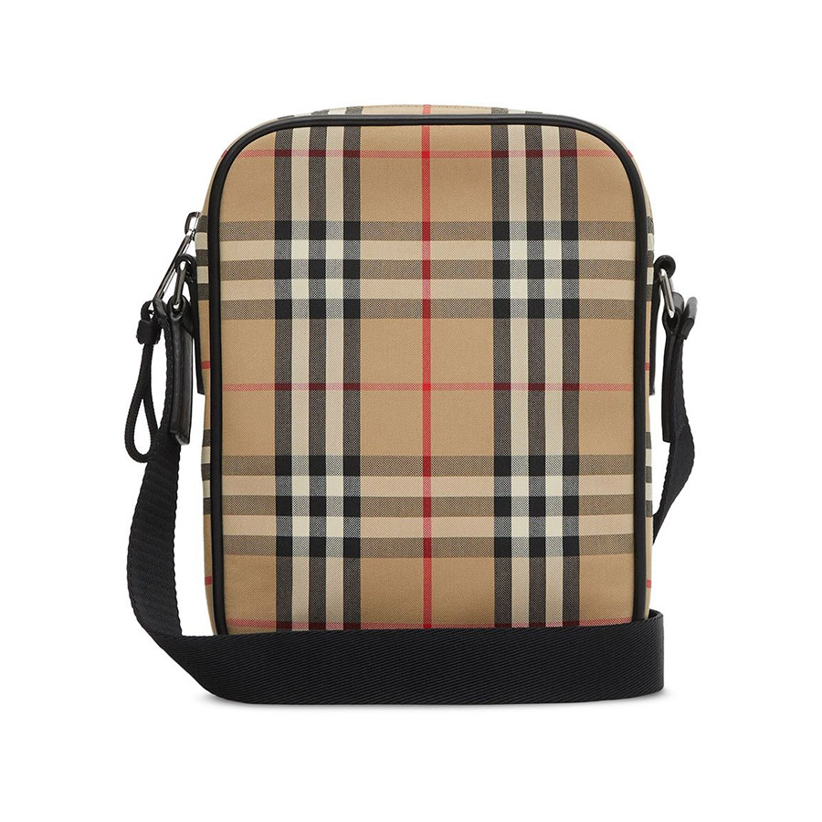 Túi Đeo Chéo Burberry Vintage Check Messenger Bag Màu Nâu
