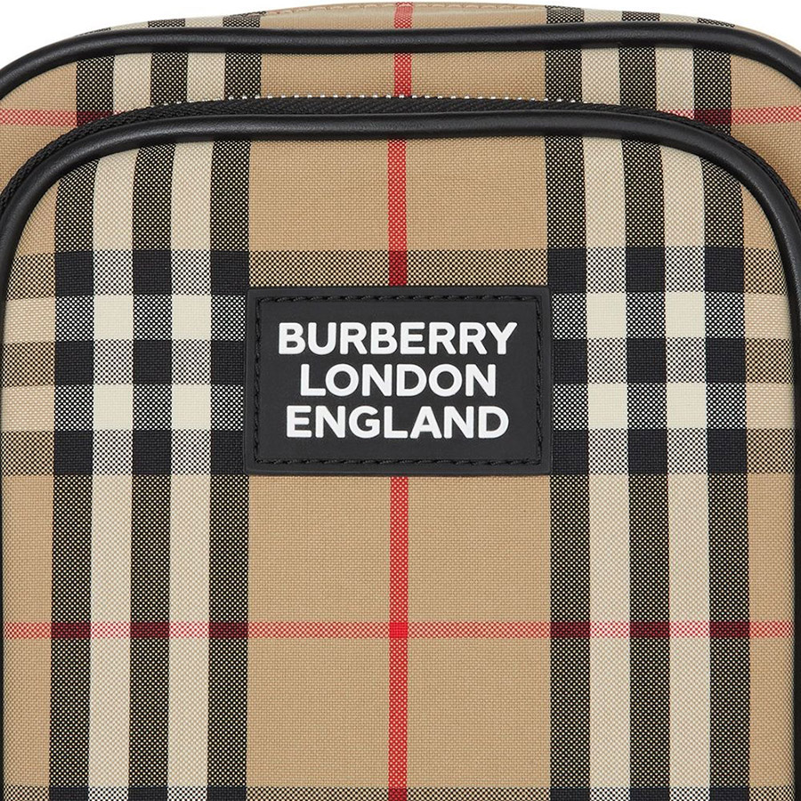Túi Đeo Chéo Burberry Vintage Check Messenger Bag Màu Nâu