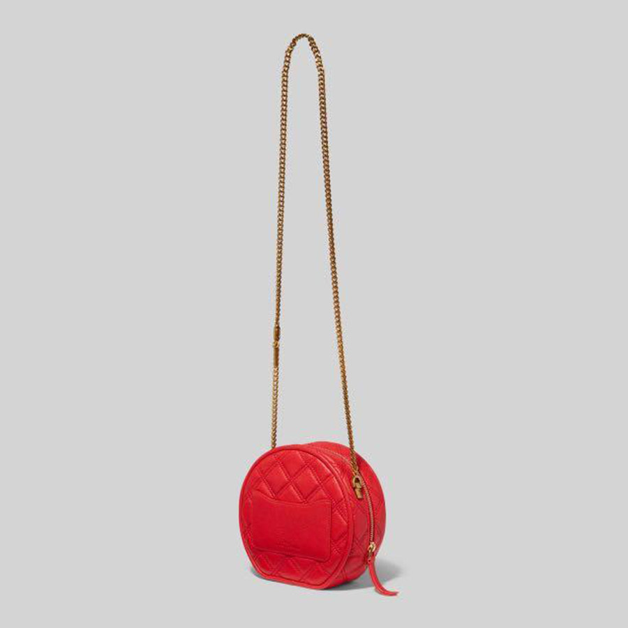 Túi Đeo Chéo Marc Jacobs The Status Round Crossbody Bag Màu Đỏ