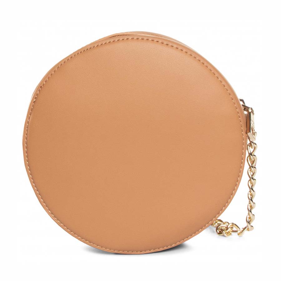 Túi Moschino Woven Gold Studs Shoulder Bag Synthetic Màu Nâu