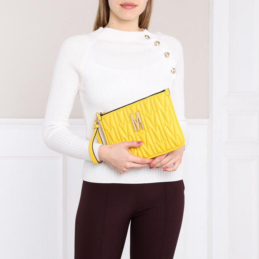 Túi Moschino Clutch Yellow Màu Vàng