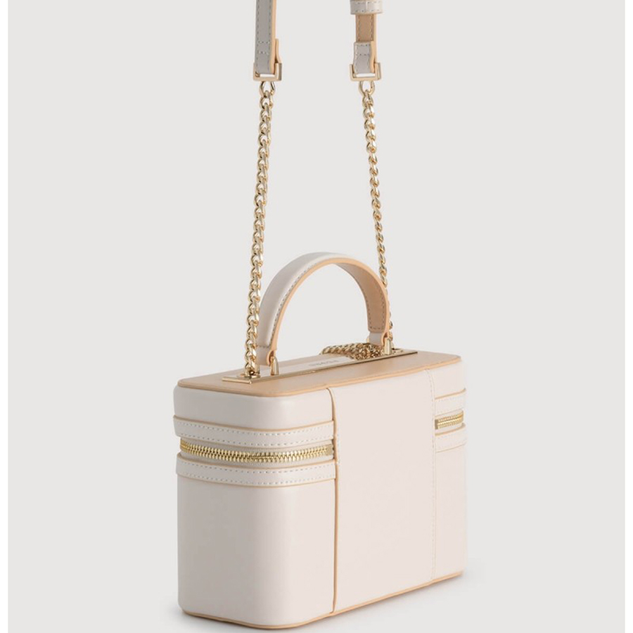 Túi Đeo Chéo Pedro Boxy Shoulder Bag PW2-76390057 Màu Trắng
