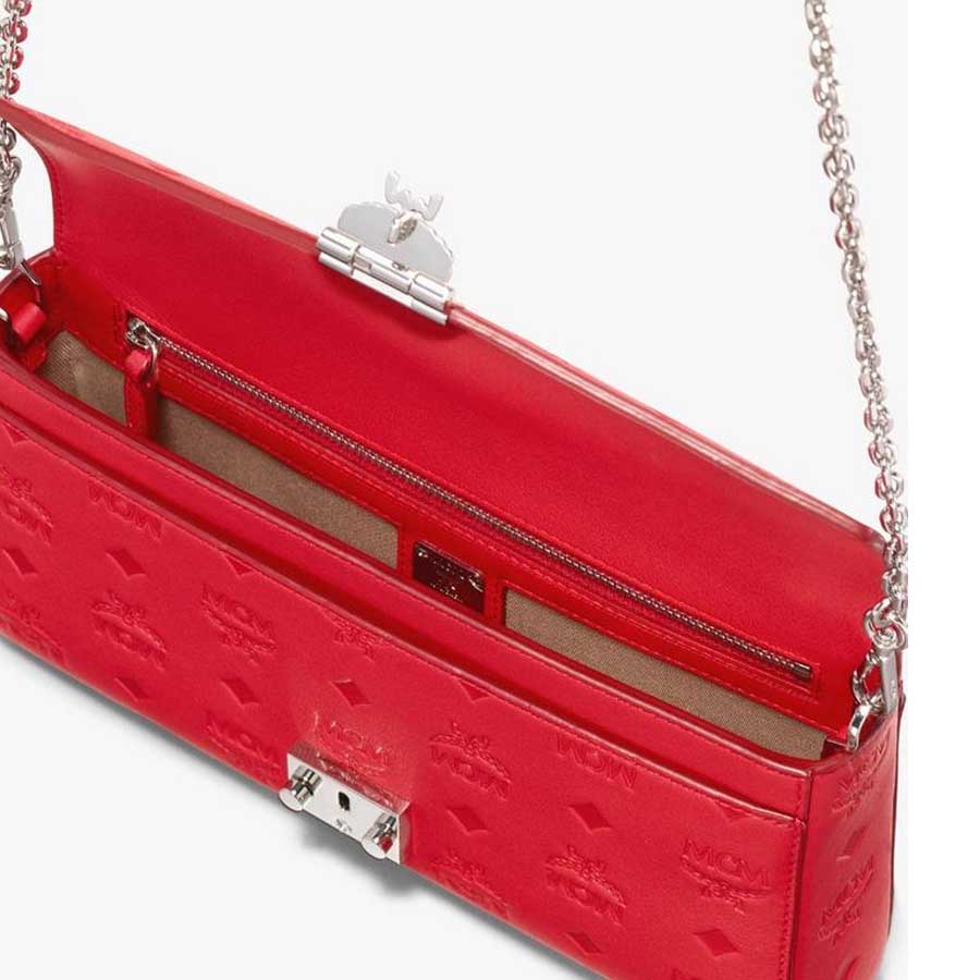 Túi Xách MCM Millie Crossbody in Monogram Leather Màu Đỏ
