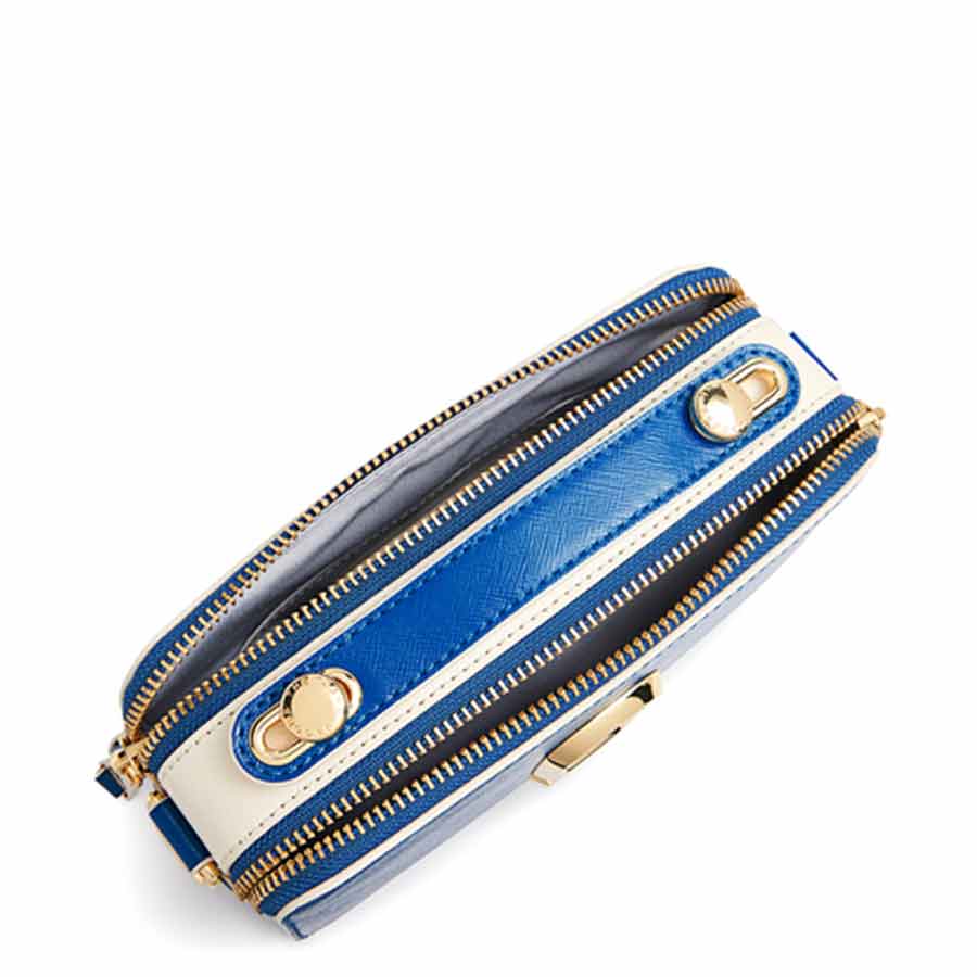Túi Marc Jacobs Cowhide The Sure Shot Shoulder Bag Blue Leather Màu Xanh Blue