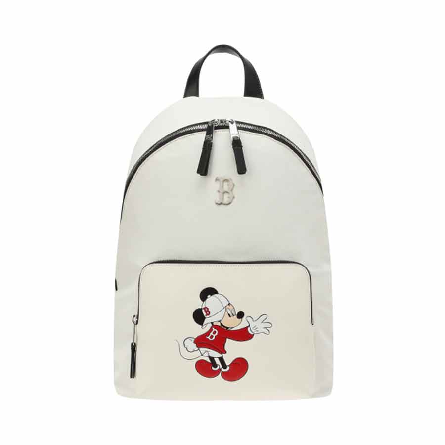 Balo MLB X Disney Nylon Backpack Boston Red Sox Màu Trắng