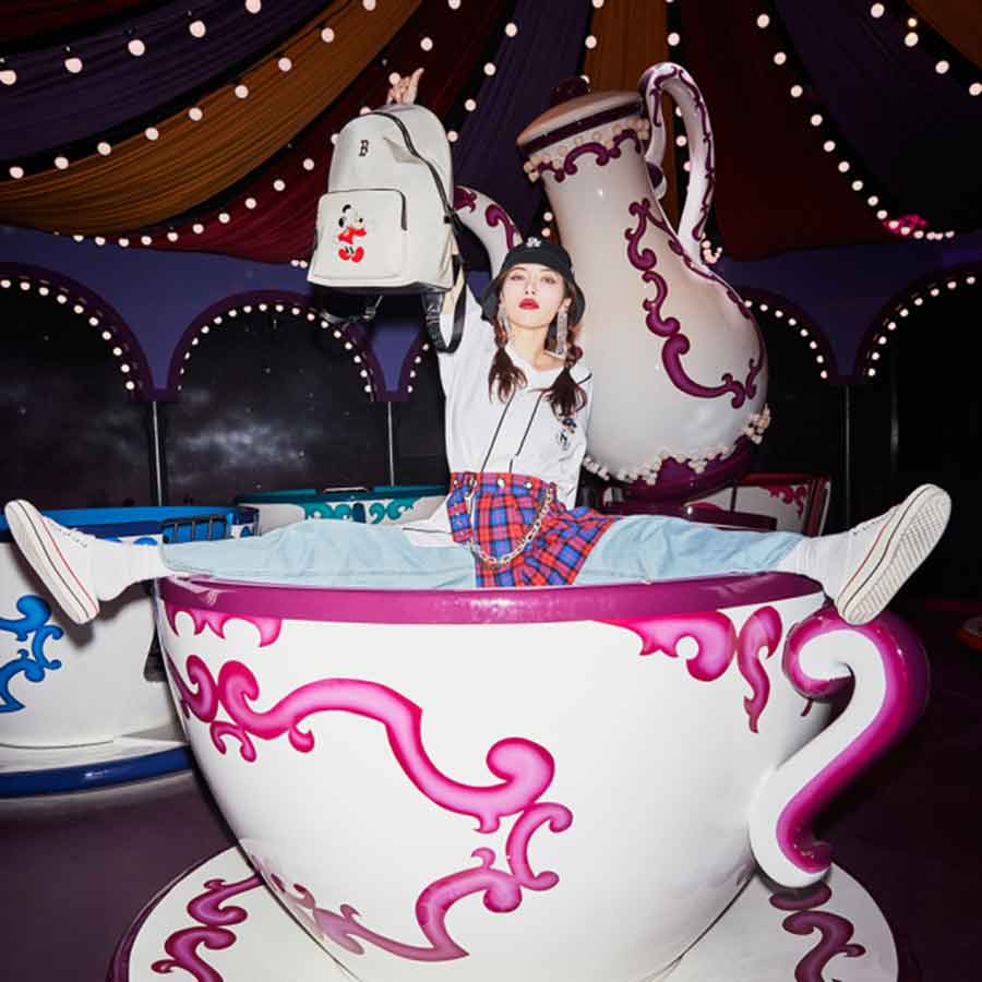 Balo MLB X Disney Nylon Backpack Boston Red Sox Màu Trắng