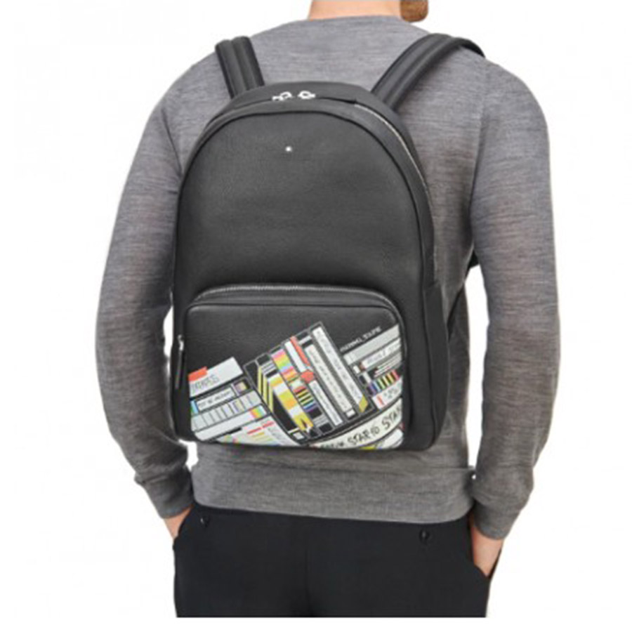 Balo Montblanc Zaino Soft Grain Mixtape Black Màu Đen