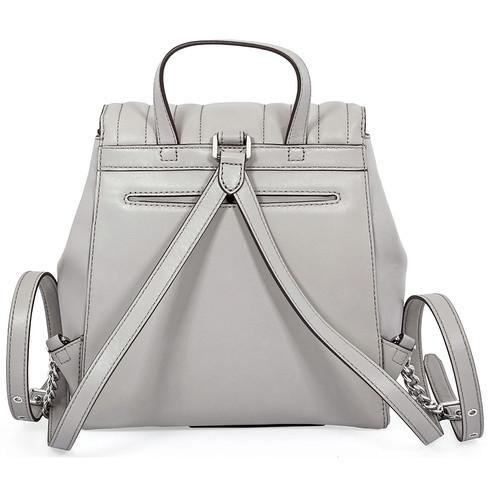 Balo Michael Kors MK Whitney Quilted Leather Backpack- Pearl Grey Màu Xám