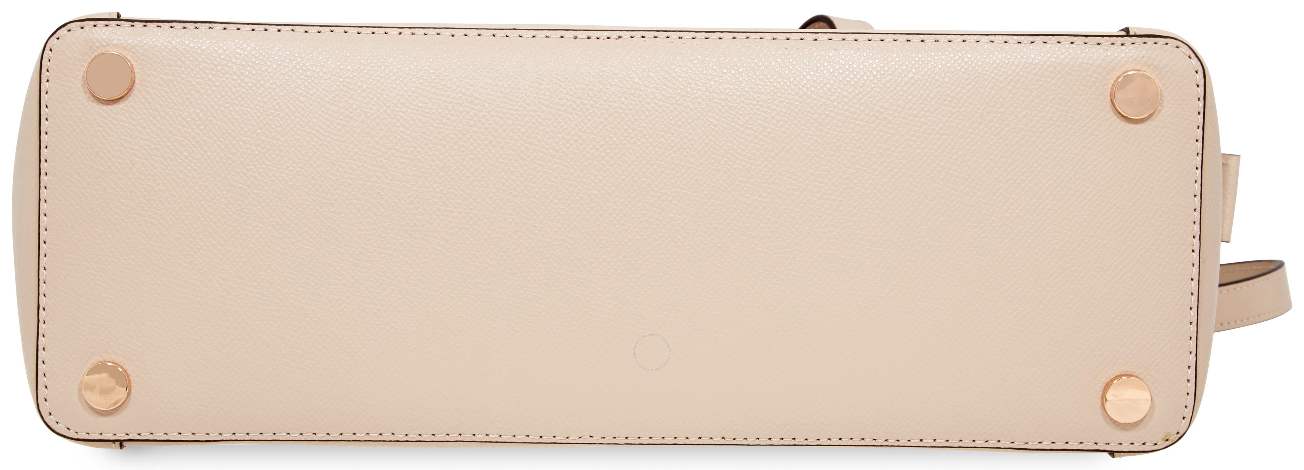 Túi Tote Michael Kors MK Maddie Medium Crossgrain Leather Tote  Màu Hồng
