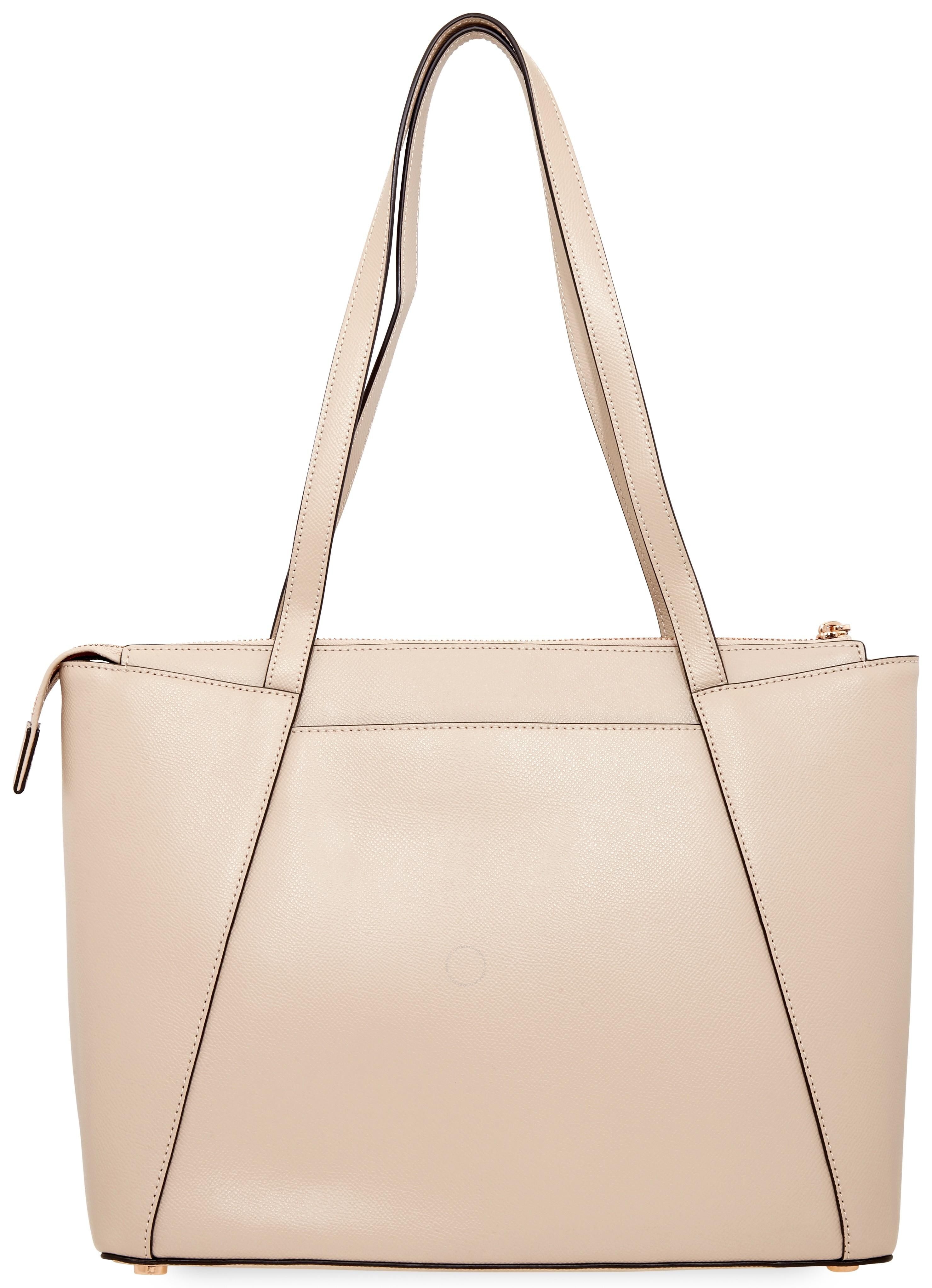Túi Tote Michael Kors MK Maddie Medium Crossgrain Leather Tote  Màu Hồng