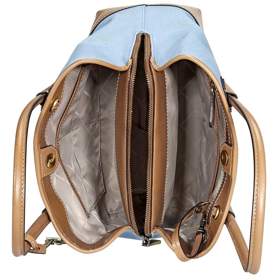 Túi Tote Michael Kors MK Mercer Gallery Medium Tote- Powder Blue  Màu Xanh Blue
