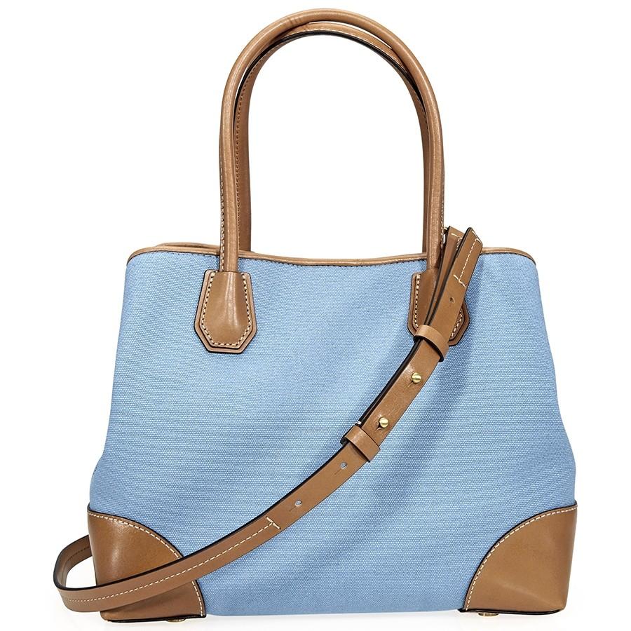 Túi Tote Michael Kors MK Mercer Gallery Medium Tote- Powder Blue  Màu Xanh Blue