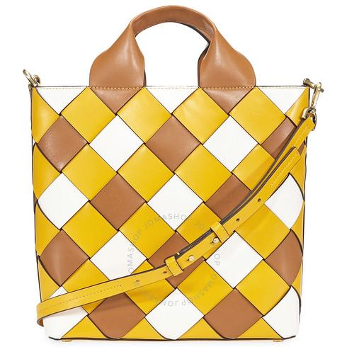 Túi Tote Michael Kors MK Mott Woven Leather Market Tote- Jasmine Yellow Màu Vàng