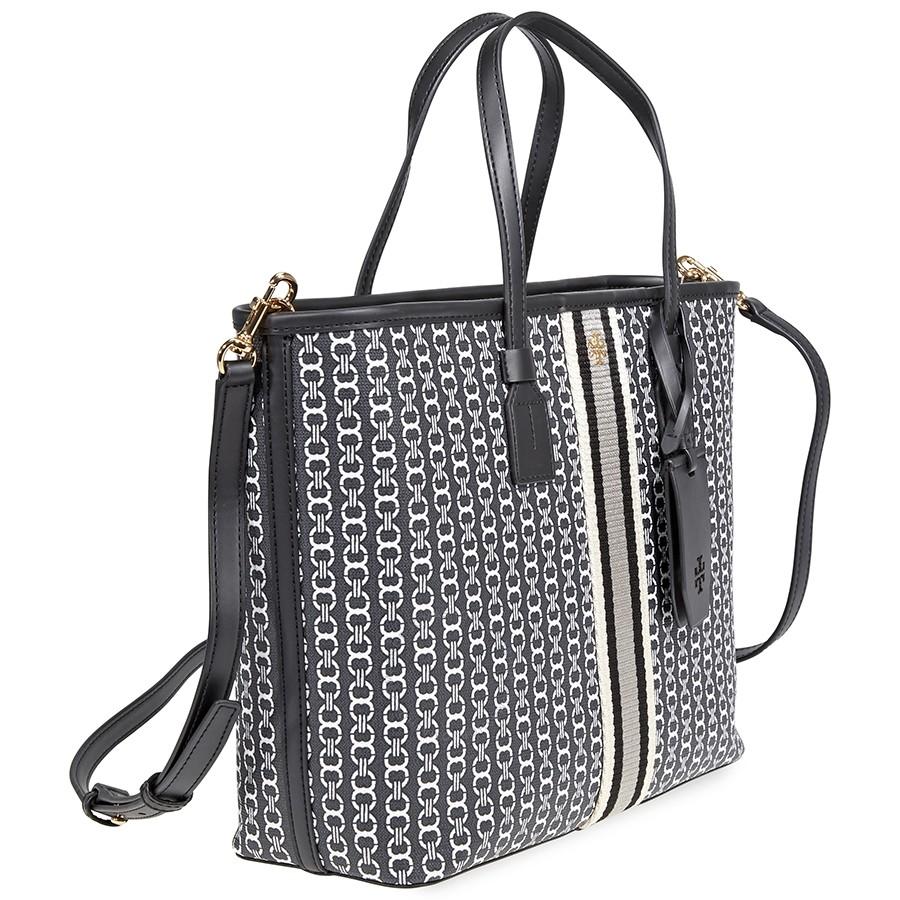 Túi Tote Tory Burch Gemini Link Canvas Small Tote- Black Gemini Link  Màu Đen