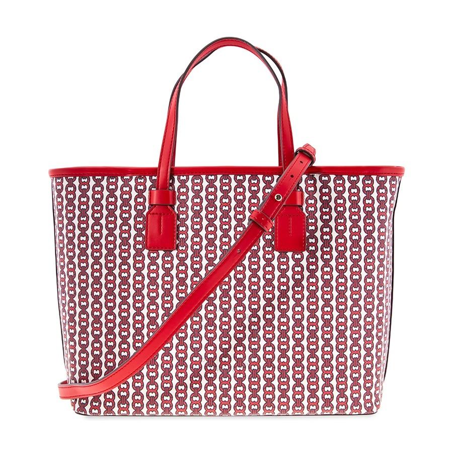 Túi Tote Tory Burch Gemini Link Canvas Small Tote- Liberty Red Gemini Link  Màu Đỏ