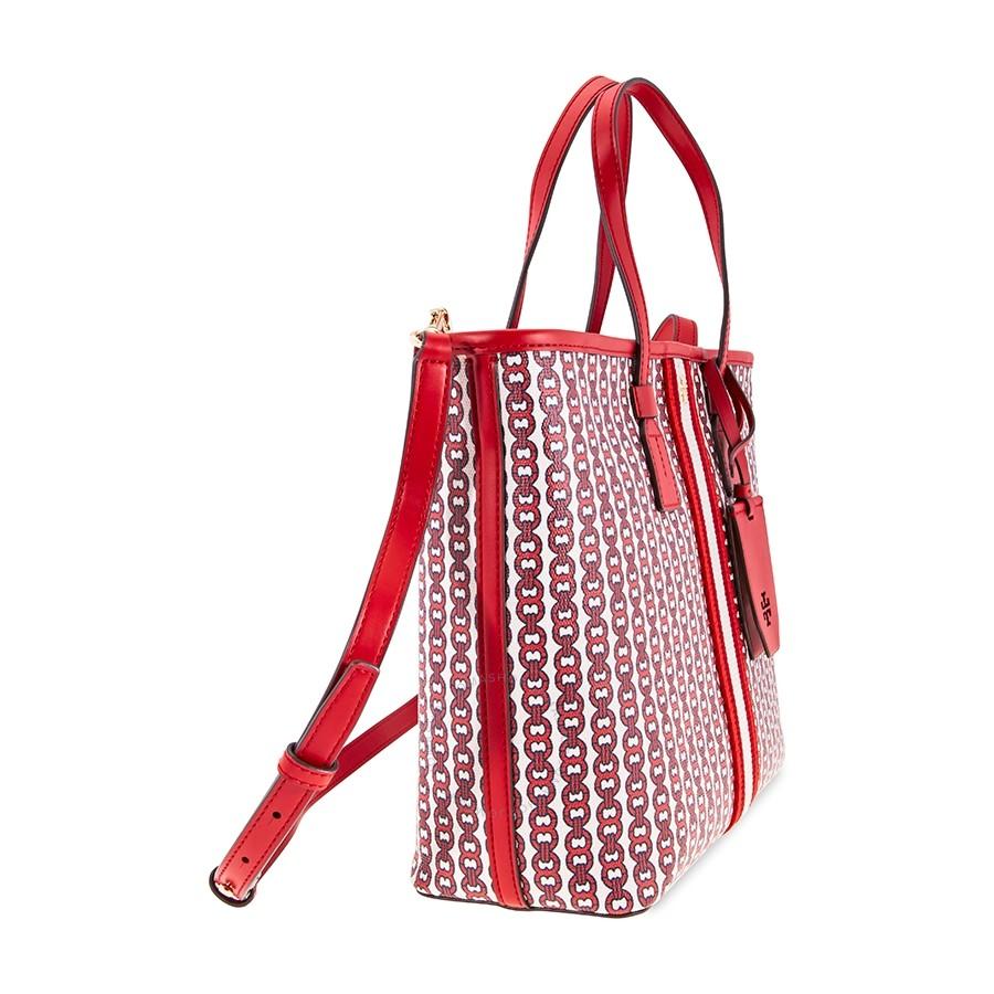 Túi Tote Tory Burch Gemini Link Canvas Small Tote- Liberty Red Gemini Link  Màu Đỏ