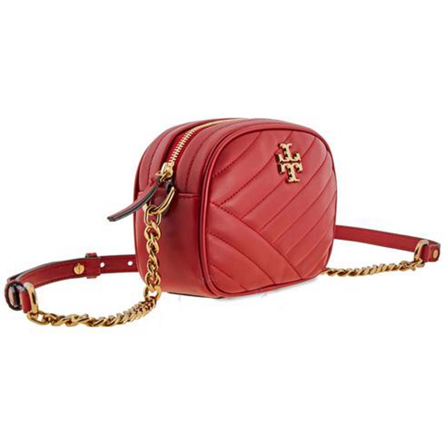 Túi Đeo Chéo Tory Burch Kira Chevron Small Camera Bag- Red Apple Màu Đỏ