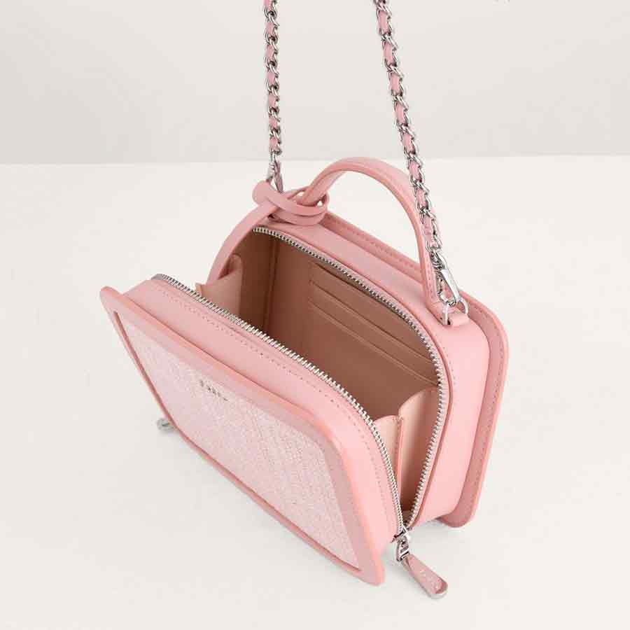 Túi Đeo Chéo Pedro Structured Shoulder Bag PW2-75210088 Màu Hồng