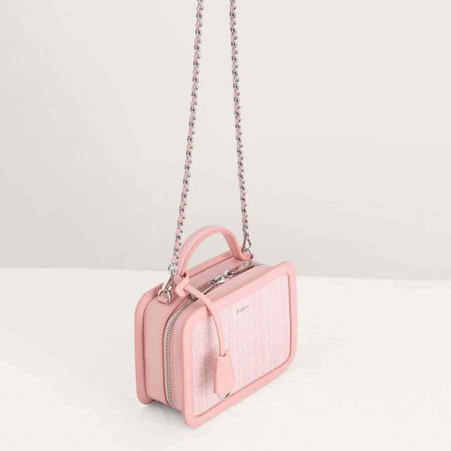 Túi Đeo Chéo Pedro Structured Shoulder Bag PW2-75210088 Màu Hồng