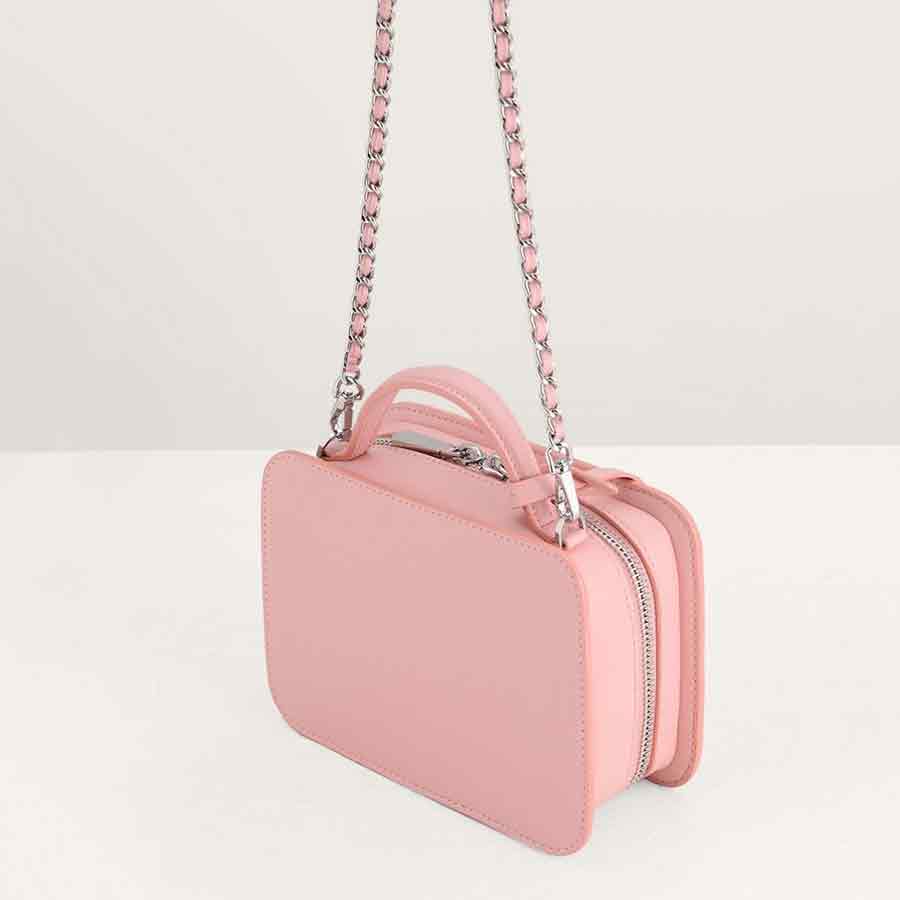 Túi Đeo Chéo Pedro Structured Shoulder Bag PW2-75210088 Màu Hồng