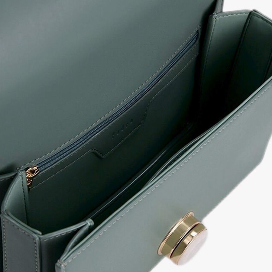 Túi Đeo Vai Pedro Quilted Shoulder Bag PW2-76390043 Màu Xanh Ngọc