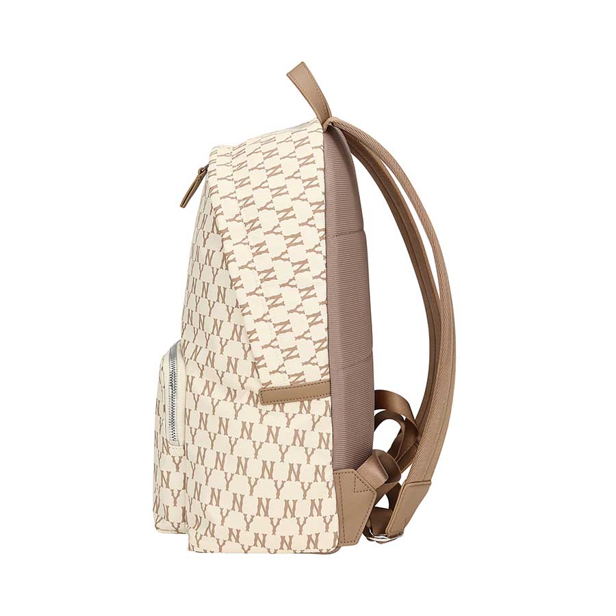 Balo MLB New York Yankees Monogram Backpack Màu Kem