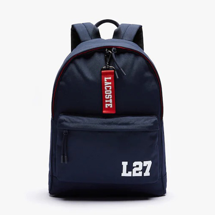 Balo Lacoste Men’s Neocroc L27 Lettered Canvas Backpack Màu Xanh Navy