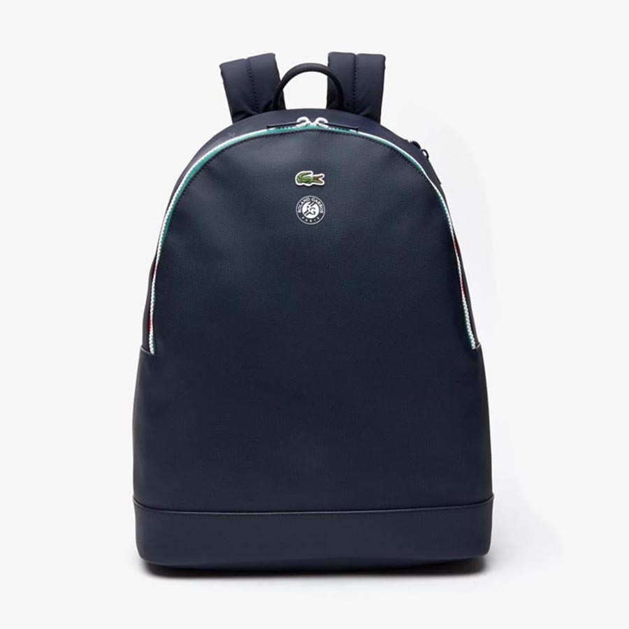Balo Lacoste X Roland Garros Zipped Nylon Back Pack Màu Xanh Navy