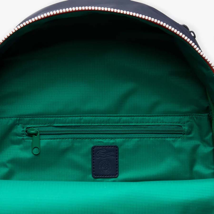 Balo Lacoste X Roland Garros Zipped Nylon Back Pack Màu Xanh Navy