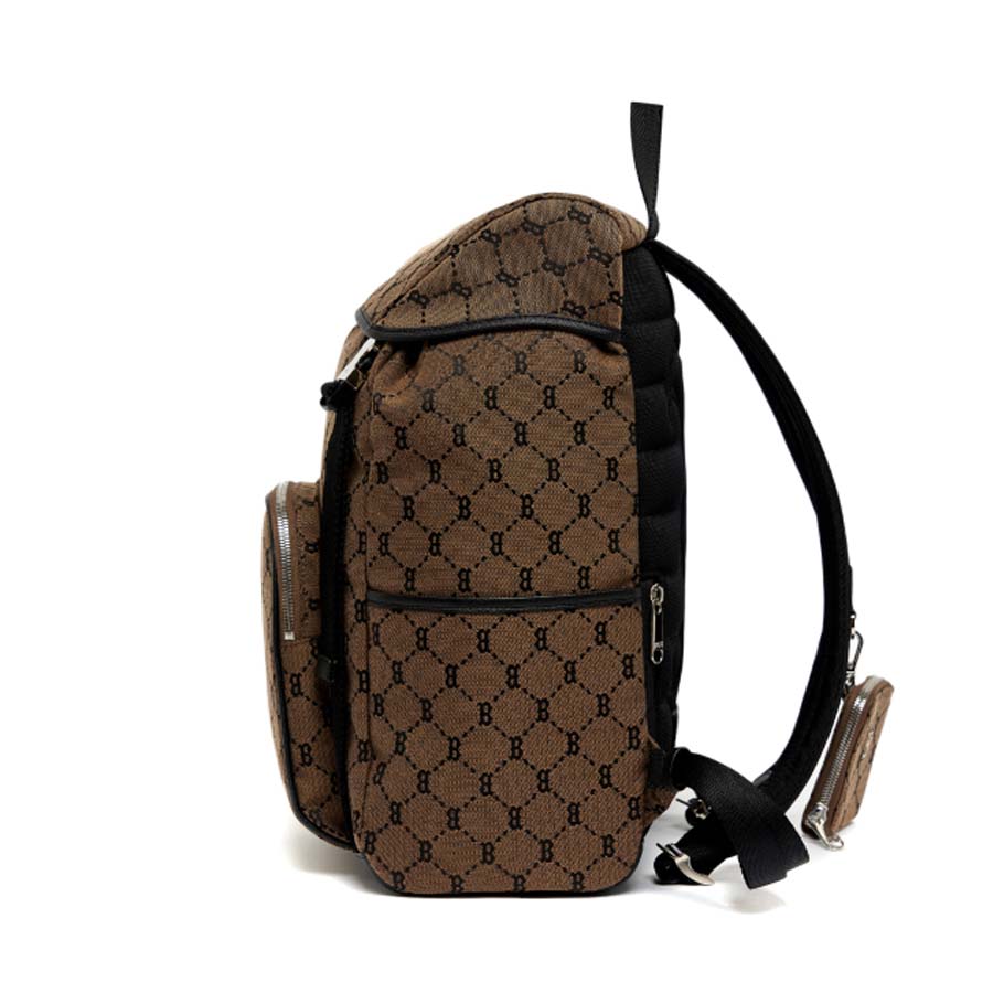 Balo MLB Monogram Diamond Jacquard Backpack Boston Red Sox 3ABKM011N-43BGD