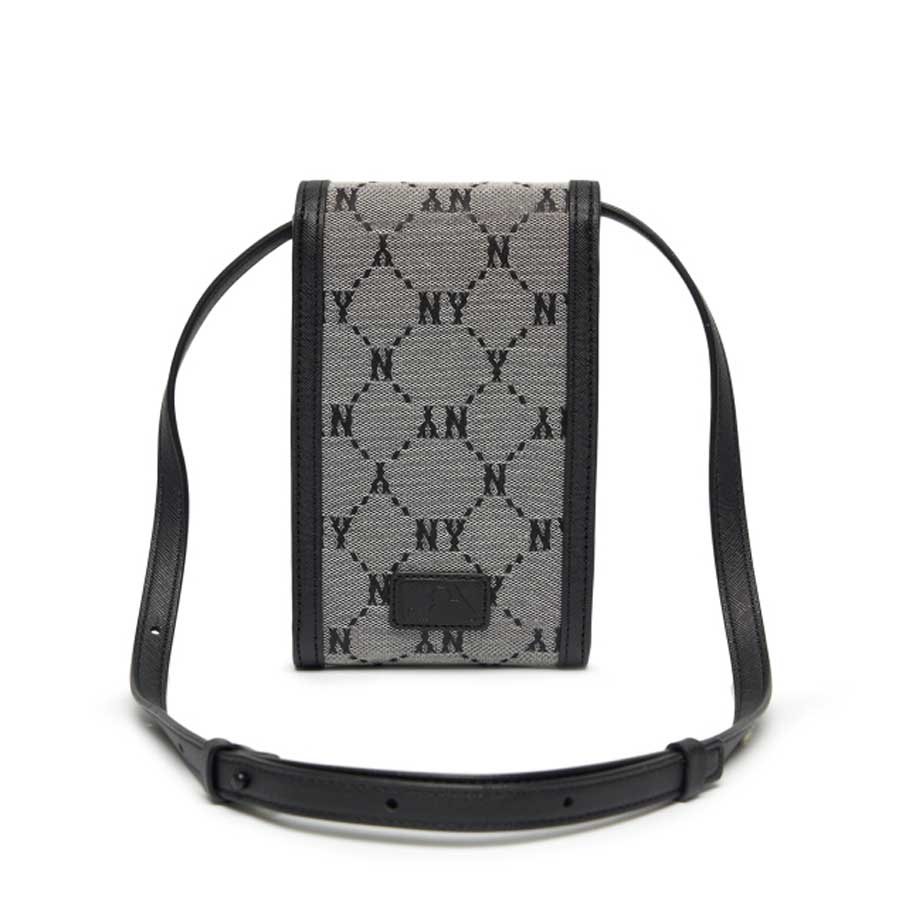 Túi Đeo Chéo MLB Mini Monogram Diamond Jacquard Cell Phone Cross Bag New York Yankees 3ACRH011N-50GRS