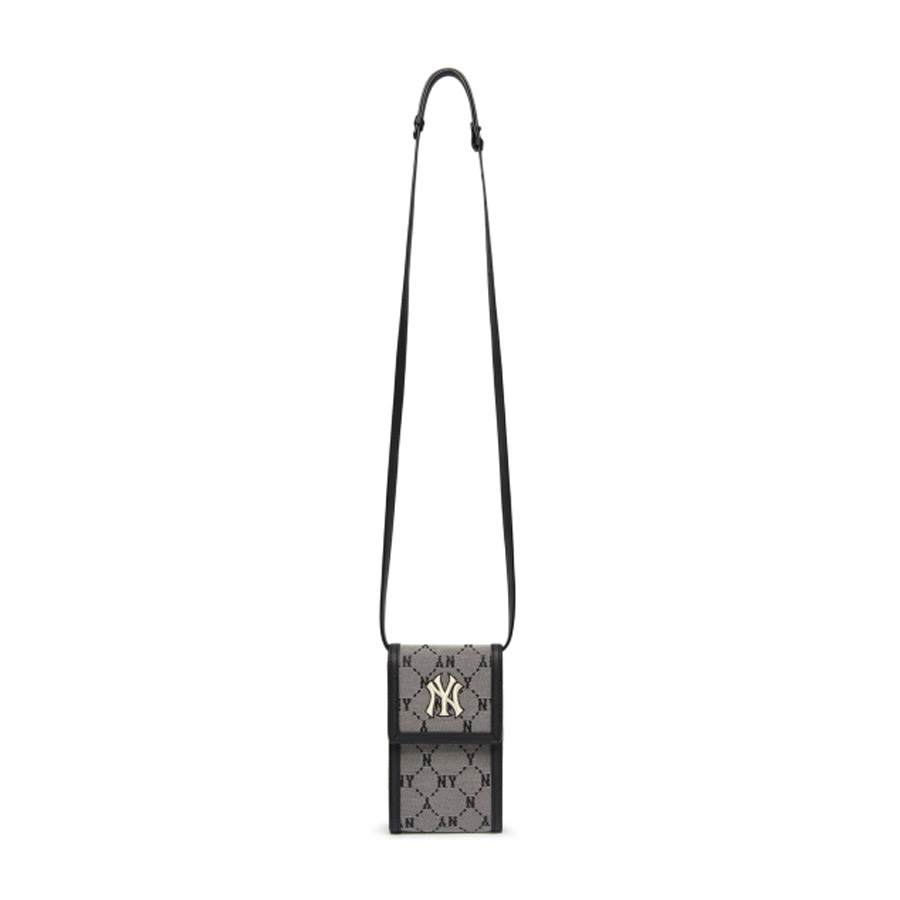 Túi Đeo Chéo MLB Mini Monogram Diamond Jacquard Cell Phone Cross Bag New York Yankees 3ACRH011N-50GRS