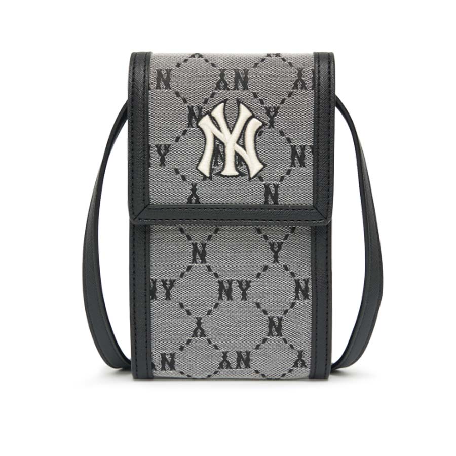 Túi Đeo Chéo MLB Mini Monogram Diamond Jacquard Cell Phone Cross Bag New York Yankees 3ACRH011N-50GRS