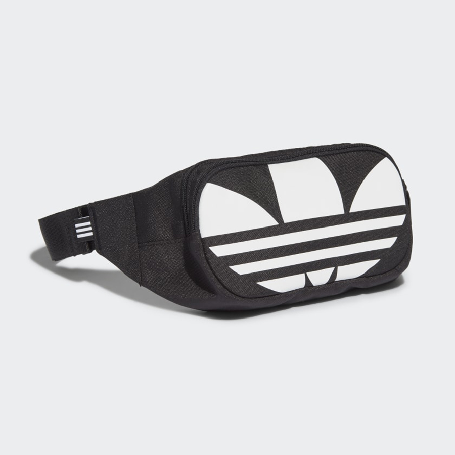 Túi Đeo Chéo Adidas Adicolor Trefoil Waist Bag Màu Đen Trắng