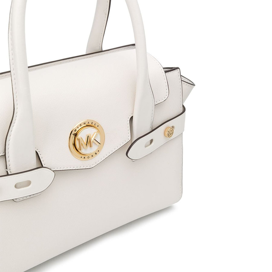 Túi Cầm Tay Michael Kors MK Small Carmen Tote Bag Màu Trắng