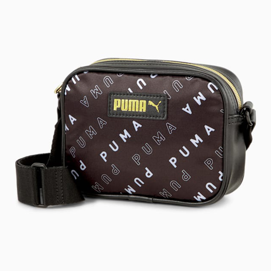 Túi Đeo Chéo Puma Classics Women’s Cross Body Bag Phối Màu Đen, Nâu Cafe