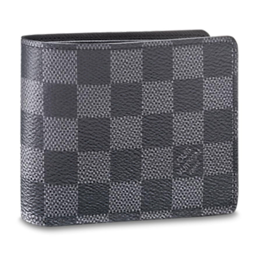 Ví Nam  Louis Vuitton LV Multiple Wallet N62663 Màu Xám Đen