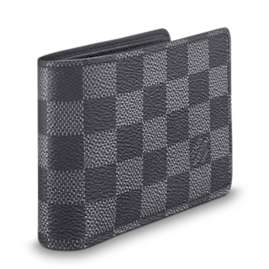Ví Nam  Louis Vuitton LV Multiple Wallet N62663 Màu Xám Đen