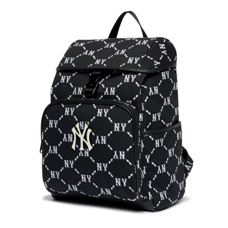 Balo MLB Monogram Diamond Jacquard New York Yankees 3ABKM022N-50BKS Màu Đen